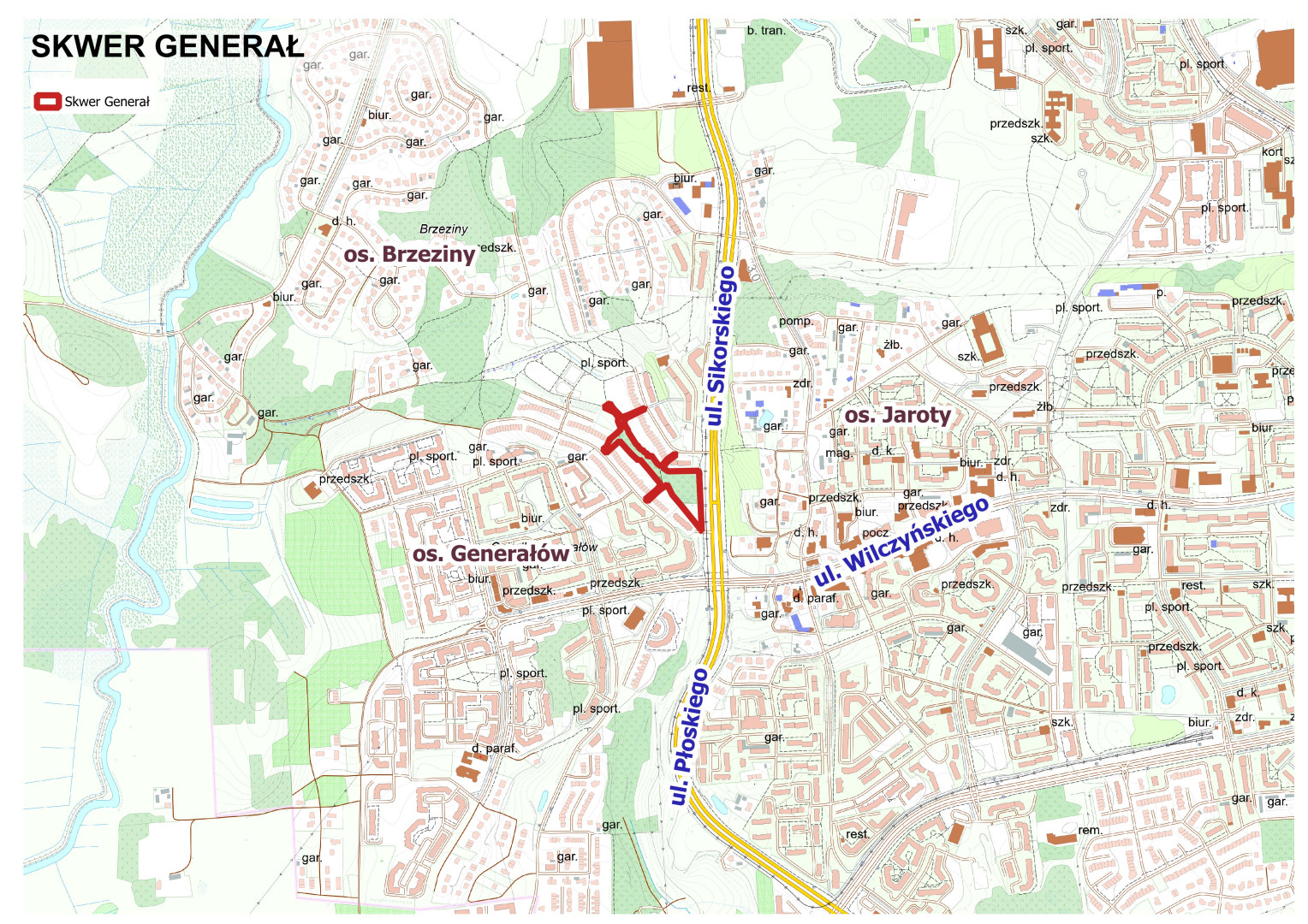 Mapa lokalizacji projektu w Olsztynie